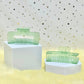 Clear Claw Clip: Rectangle - Macarons (Assorted Colors)