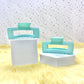 Glossy Claw Clip: Rectangle - Rainbow (Assorted Colors)