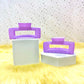 Glossy Claw Clip: Rectangle - Rainbow (Assorted Colors)