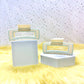Glossy Claw Clip: Rectangle - Dashes (Assorted Colors)