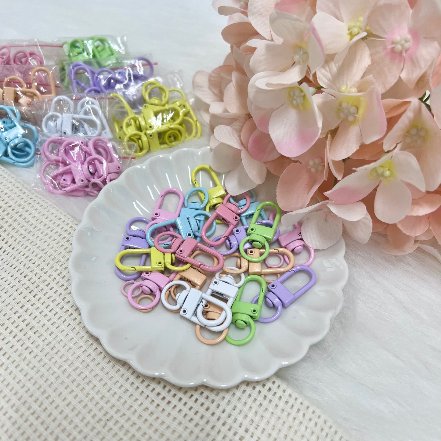 Pastel Hook Clasp Keychains