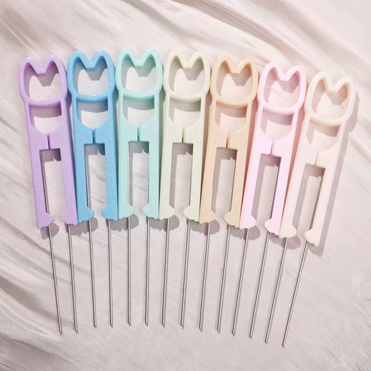 Metal/Ceramic Doubled-Sided Fuse Bead Needle (Cat Ver.) - 60/70/80 beads