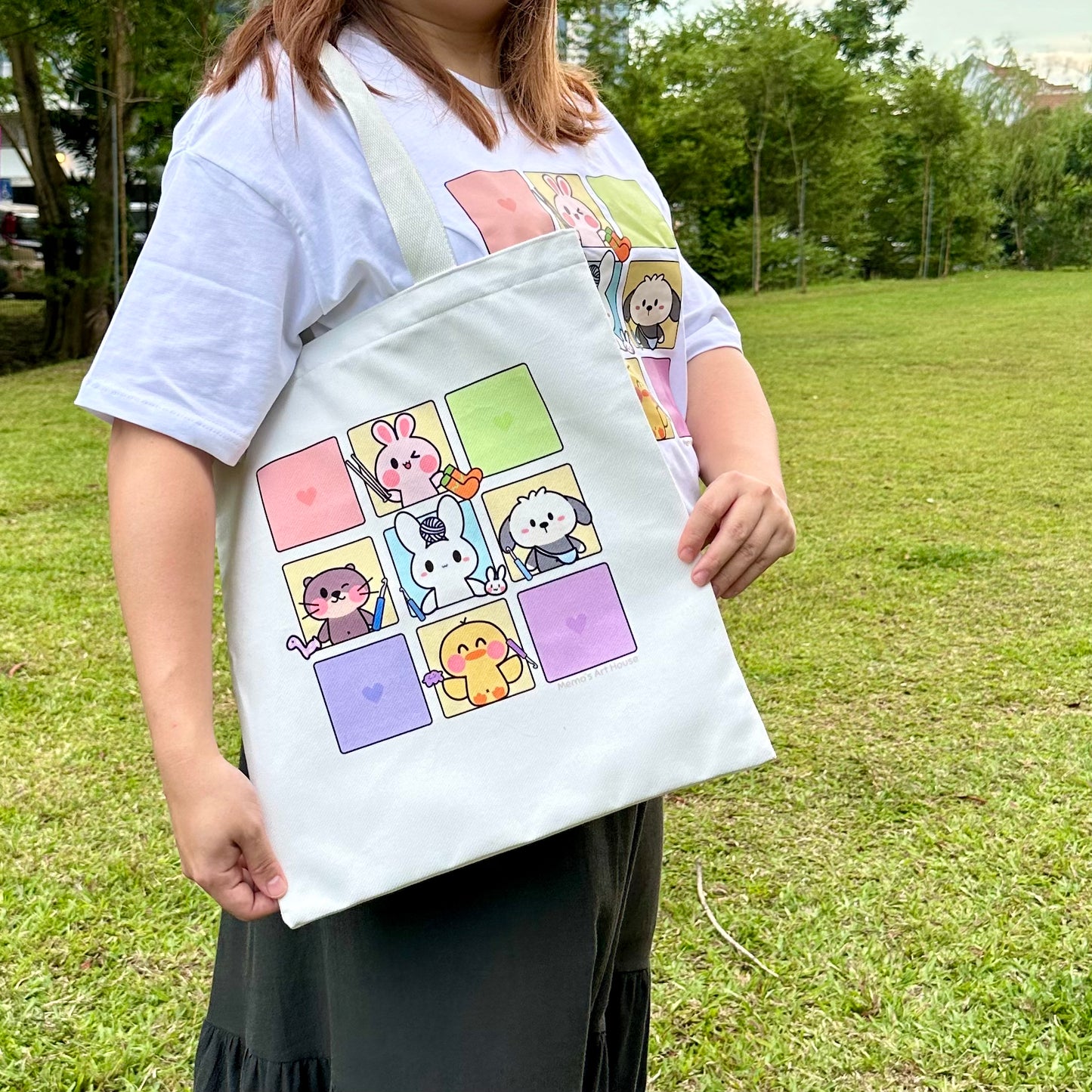 Memo & Yarn Friends - Totebag