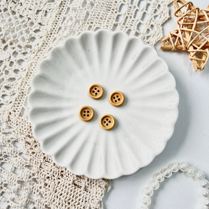 13/15/20/25mm Round Wooden Buttons