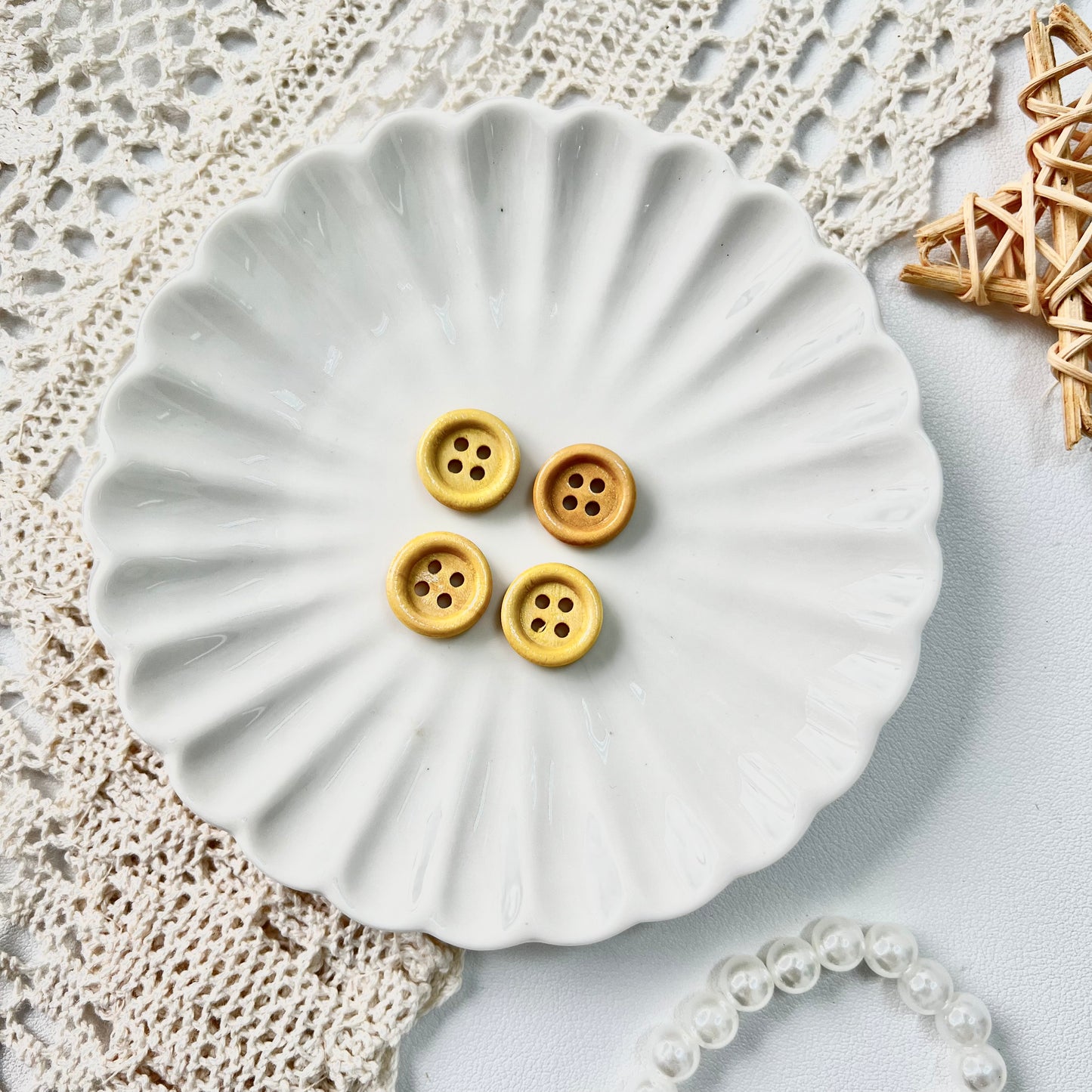 13/15/20/25mm Round Wooden Buttons