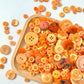 10mm - 40mm Assorted Resin Buttons (Orange)