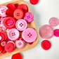 10mm - 40mm Assorted Resin Buttons (Red)