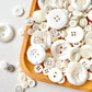 10mm - 40mm Assorted Resin Buttons (White)