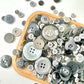 10mm - 40mm Assorted Resin Buttons (Grey)