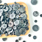 10mm - 40mm Assorted Resin Buttons (Grey)