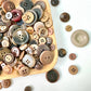 10mm - 40mm Assorted Resin Buttons (Coffee)