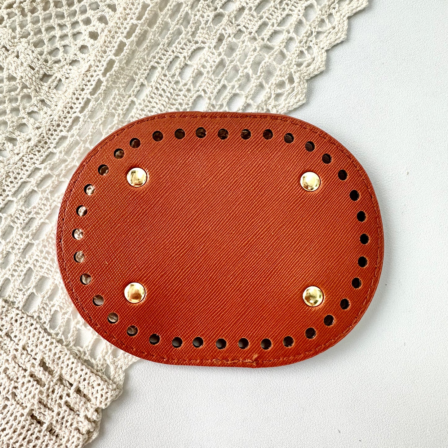 11 x 14cm Oval PU Bag Base