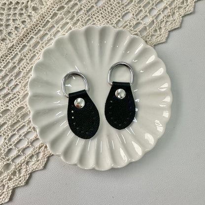 Metal D-ring Hoop with PU Leather (Sew-on)