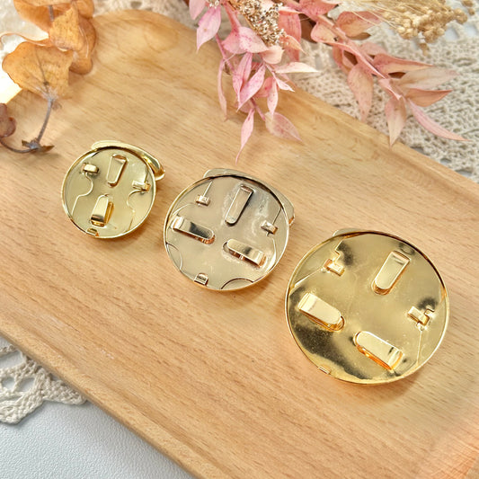 Gold Metal Lock Bag Clasp (Pin-on)