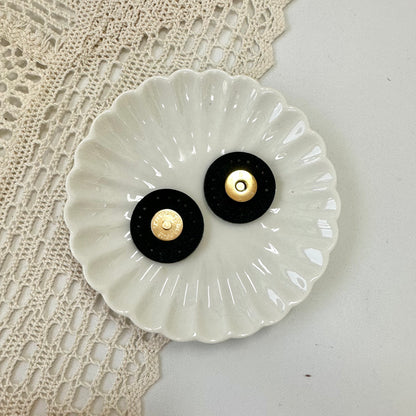 15mm Magnetic Button with Circle PU Leather (Sew-on)