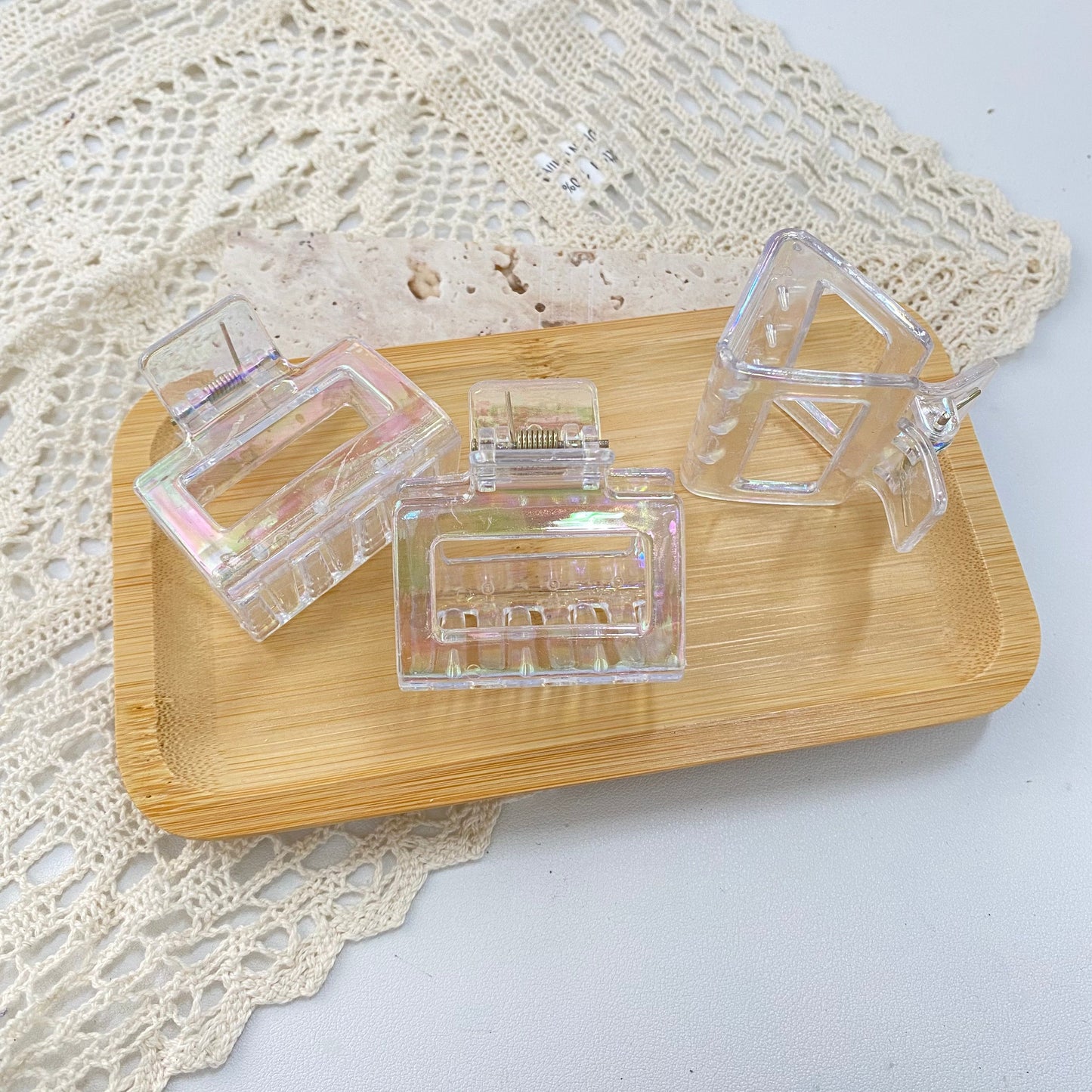 Clear Claw Clip: Mini Rectangle