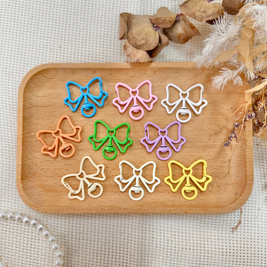 Ribbon Clasp Keyring (Assorted Colors, Pack of 10)