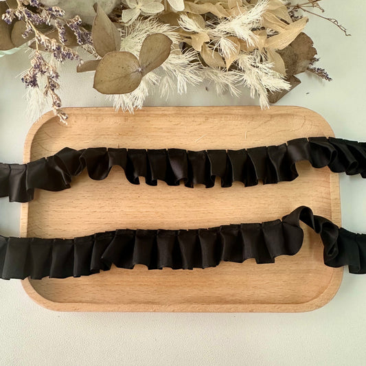 100cm Satin RIbbon: Black