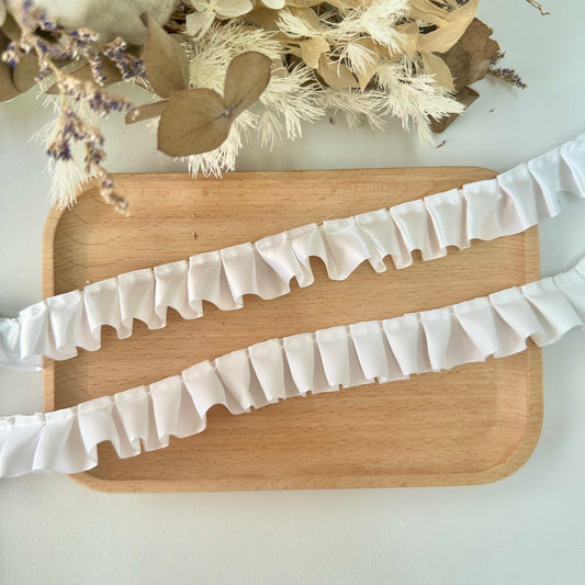 100cm Satin RIbbon: White