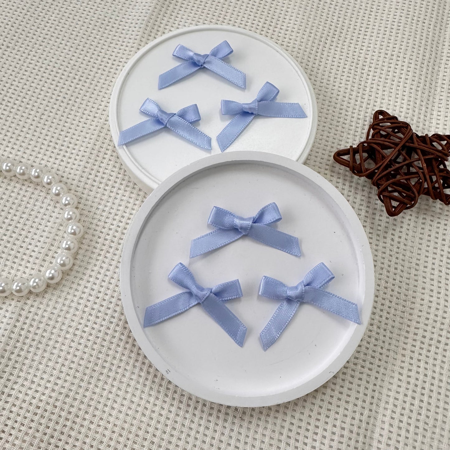 3cm Satin Ribbon: Ocean Blue