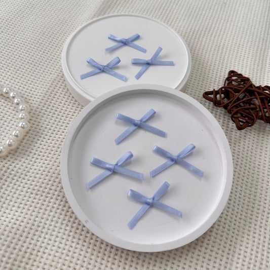 3cm Mini Satin Ribbon: Ocean Blue