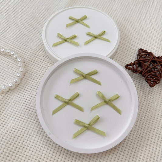 3cm Mini Satin Ribbon: Lime