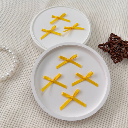 3cm Mini Satin Ribbon: Sunshine Yellow