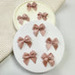 2.5cm Satin Ribbon: Milk Chocolate Brown
