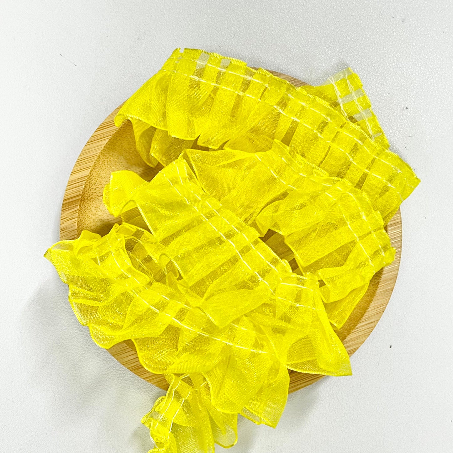 100cm Mesh Ribbon: Yellow