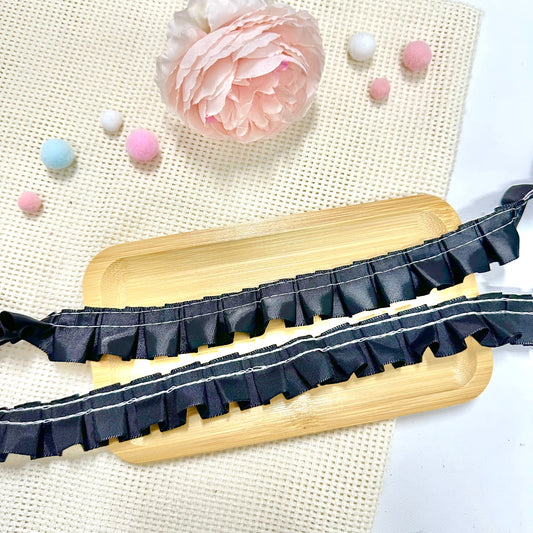 100cm Satin Ribbon: Black