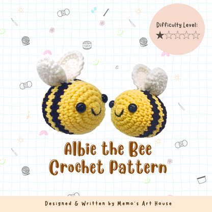 [Kit] Albie the Bee | Beginner Friendly Crochet Kit