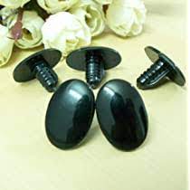 Black Oval Safety Eyes/Noses (10 Pieces)