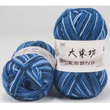 🐮 Milk Cotton Yarn: Melange (5ply)